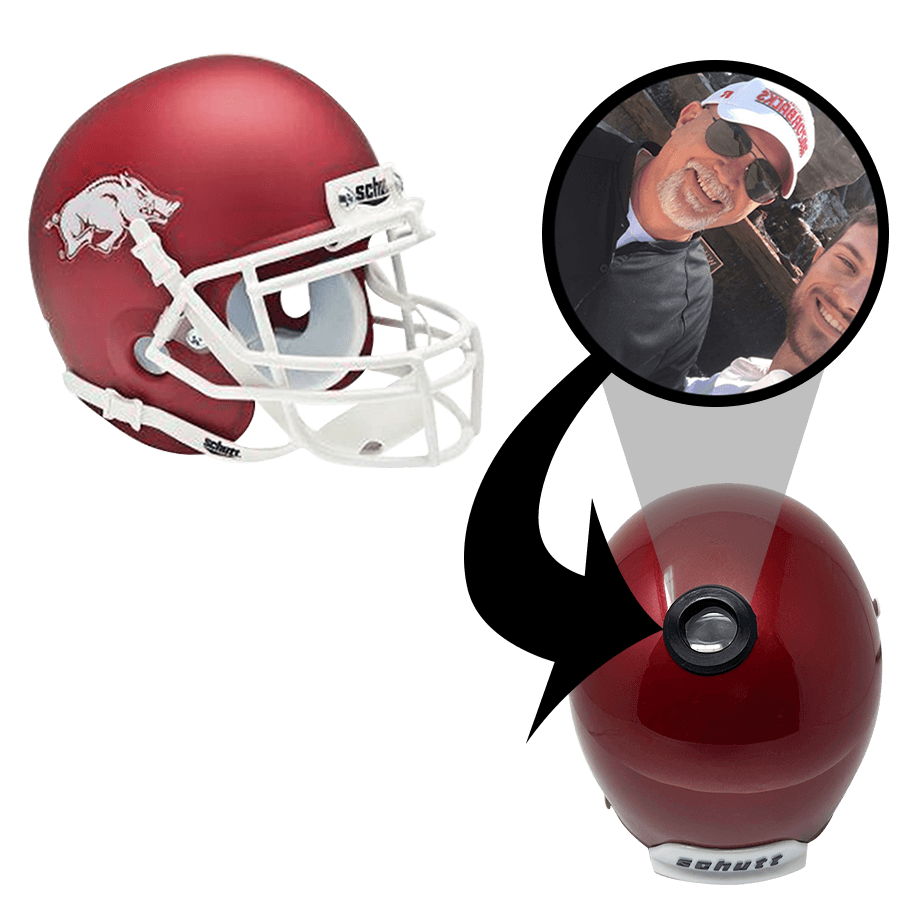 Arkansas Rasorbacks College Football Collectible Mini Helmet