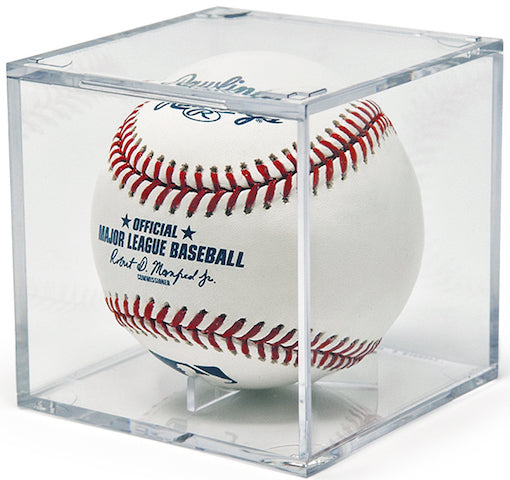 Baseball Display Case with Cradle Base