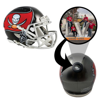 Tampa Bay Buccaneers NFL Collectible Mini Helmet - Picture Inside - FANZ Collectibles