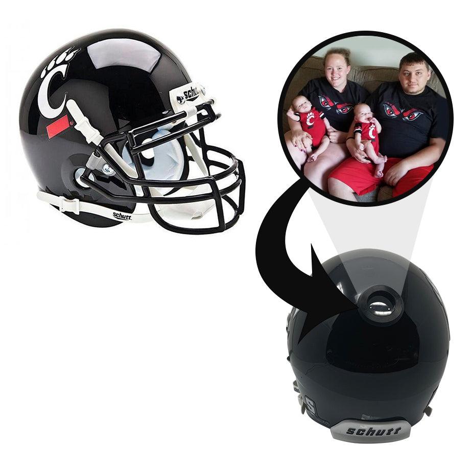 Cincinnati Bearcats College Football Collectible Schutt Mini Helmet - Picture Inside - FANZ Collectibles - Fanz Collectibles