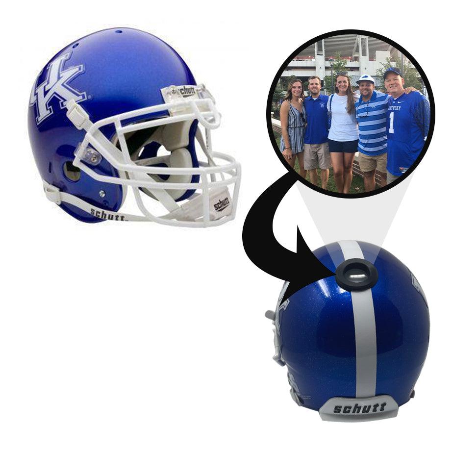 Kentucky Wildcats College Football Collectible Schutt Mini Helmet - Picture Inside - Fanz Collectibles