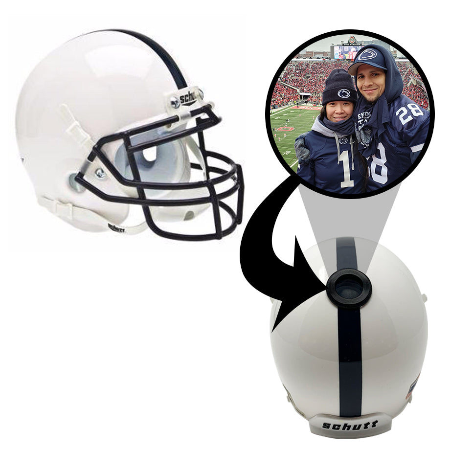 Penn State Nittany Lions College Football Collectible Schutt Mini Helmet - Picture Inside - FANZ Collectibles