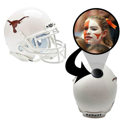 Texas Longhorns College Football Collectible Schutt Mini Helmet - Picture Inside - FANZ Collectibles