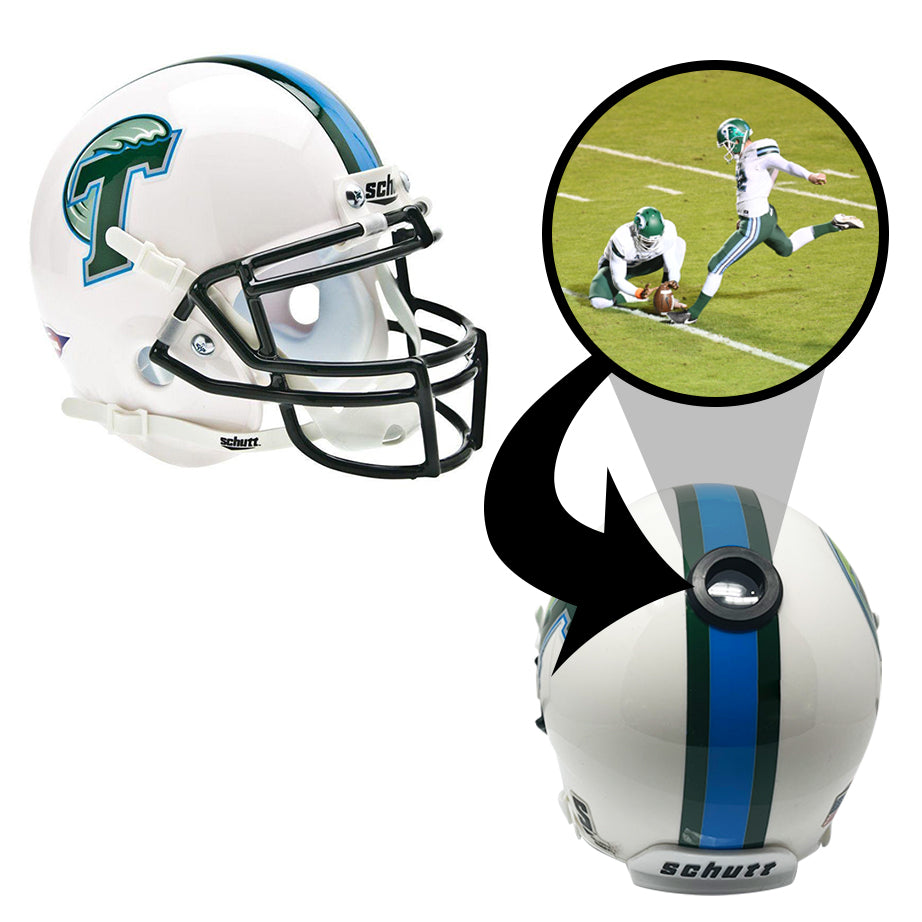 Tulane Green Wave College Football Collectible Schutt Mini Helmet - Picture Inside - FANZ Collectibles