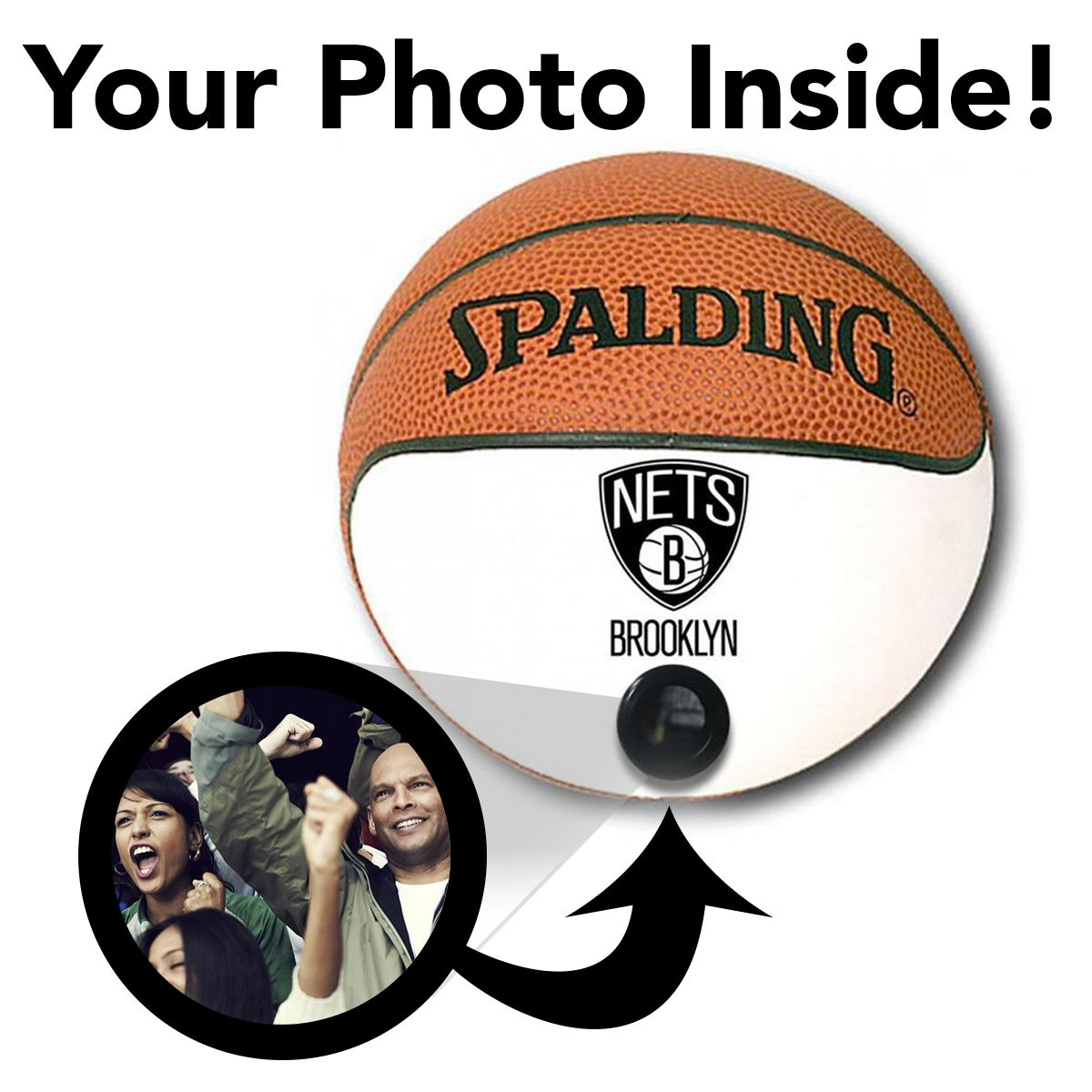 Nets NBA Collectible Miniature Basketball - Picture Inside - FANZ Collectibles - Fanz Collectibles