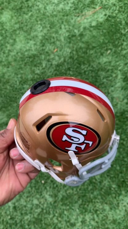 San Francisco 49ers NFL Collectible Mini Helmet - Picture Inside - FANZ Collectibles