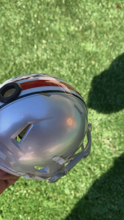 Ohio State Buckeyes College Football Collectible Schutt Mini Helmet - Picture Inside