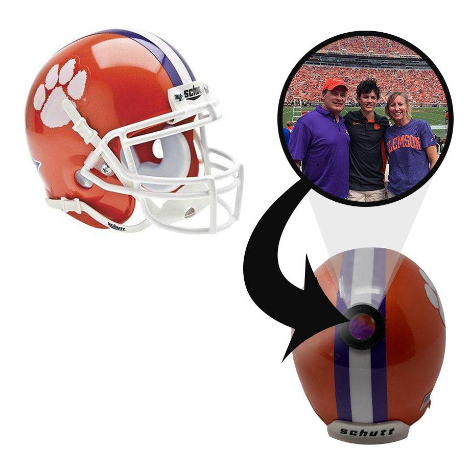 Clemson Tigers College Football Collectible Schutt Mini Helmet - Picture Inside - FANZ Collectibles - Fanz Collectibles