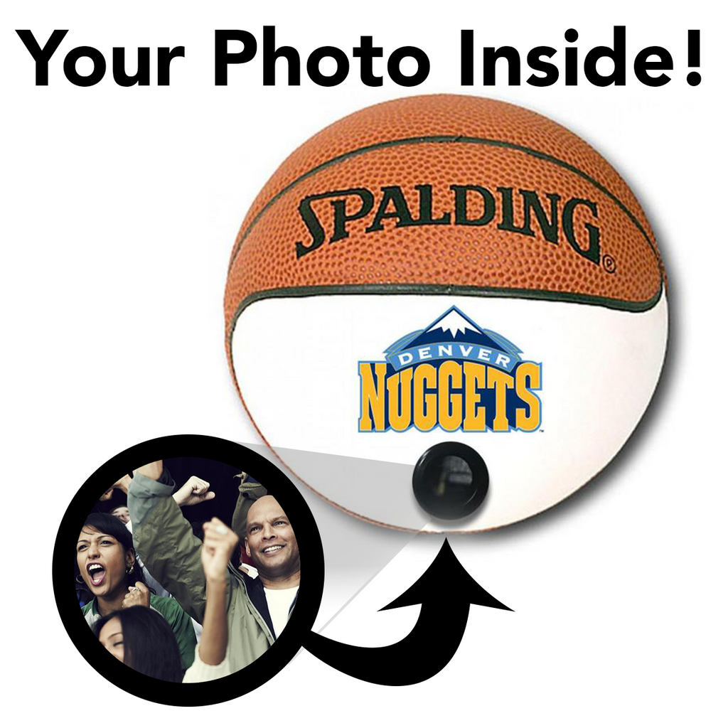 Nuggets NBA Collectible Miniature Basketball - Picture Inside - FANZ Collectibles - Fanz Collectibles