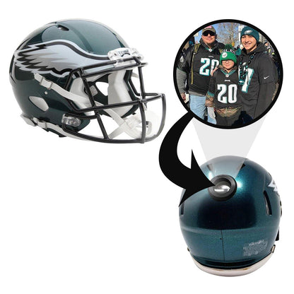Philadelphia Eagles NFL Collectible Mini Helmet - Picture Inside - FANZ Collectibles
