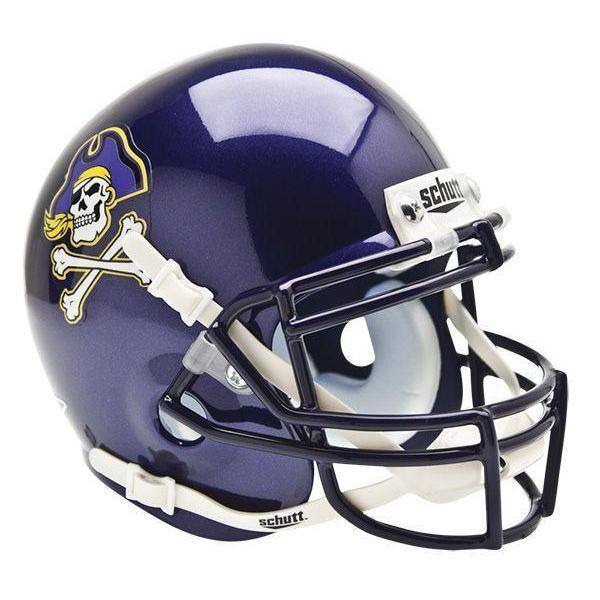 East Carolina Pirates College Football Collectible Schutt Mini Helmet - Picture Inside - FANZ Collectibles - Fanz Collectibles