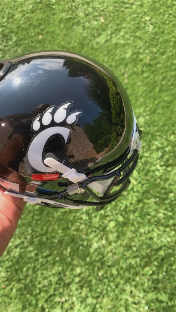 bearcats football helmet Cincinnati Custom Mini with Photo backpack form men SP face mask Nike Auralux Backpack BA5242-021 Color:Silver Mirror DSAF