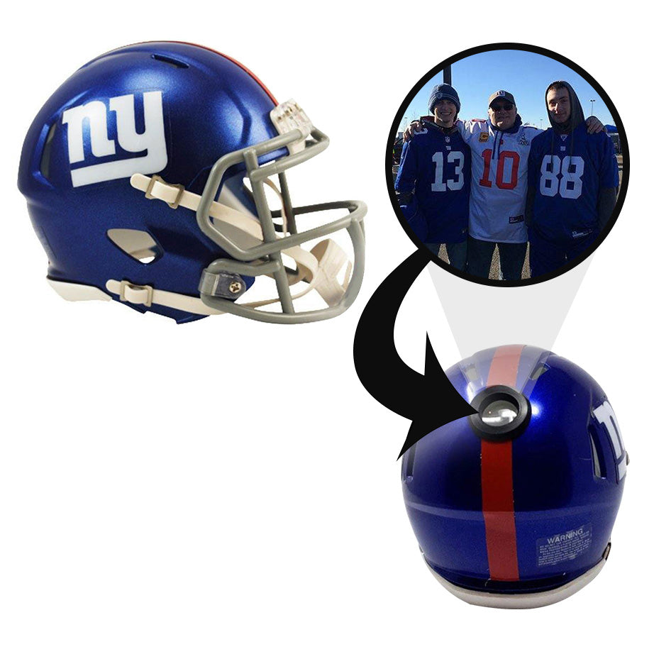 New York Giants Helmet Die-Cut Magnet – Logo Style – Black