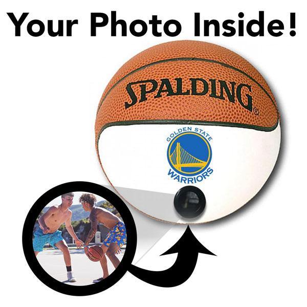 Warriors NBA Collectible Miniature Basketball - Picture Inside - FANZ Collectibles - Fanz Collectibles