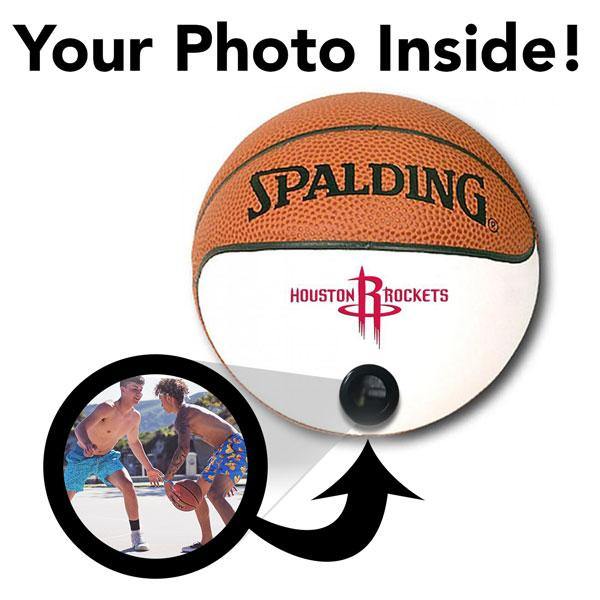Rockets NBA Collectible Miniature Basketball - Picture Inside - FANZ Collectibles - Fanz Collectibles