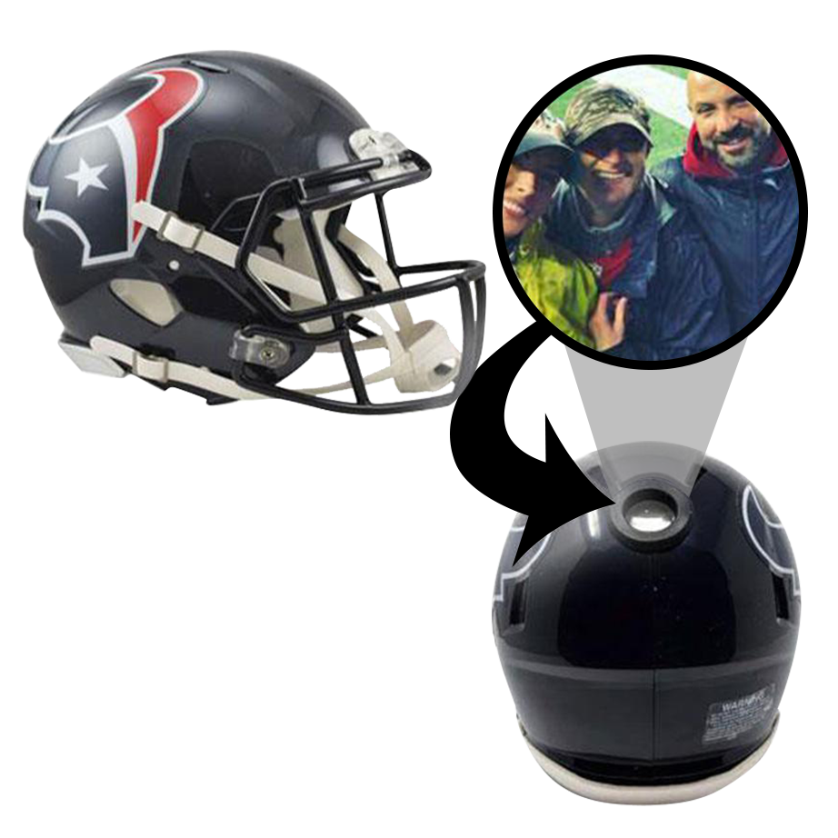 Houston Texans NFL Collectible Mini Helmet - Picture Inside - FANZ Collectibles