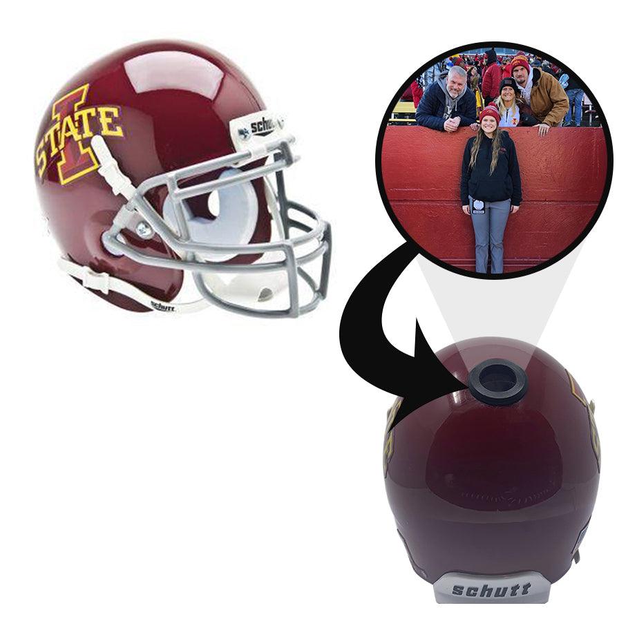 cyclone v2 football helmet Iowa State Cyclones College Football Collectible Mini Helmet | Picture Inside