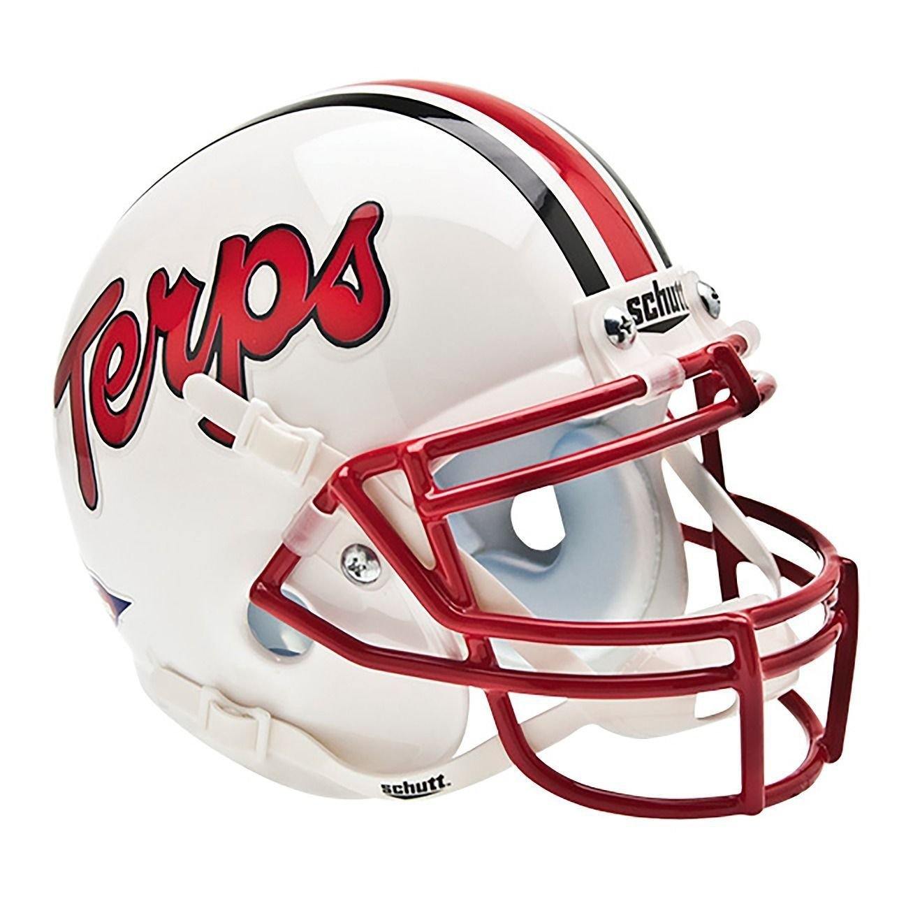 Maryland Terrapins College Football Collectible Schutt Mini Helmet - Picture Inside - FANZ Collectibles - Fanz Collectibles