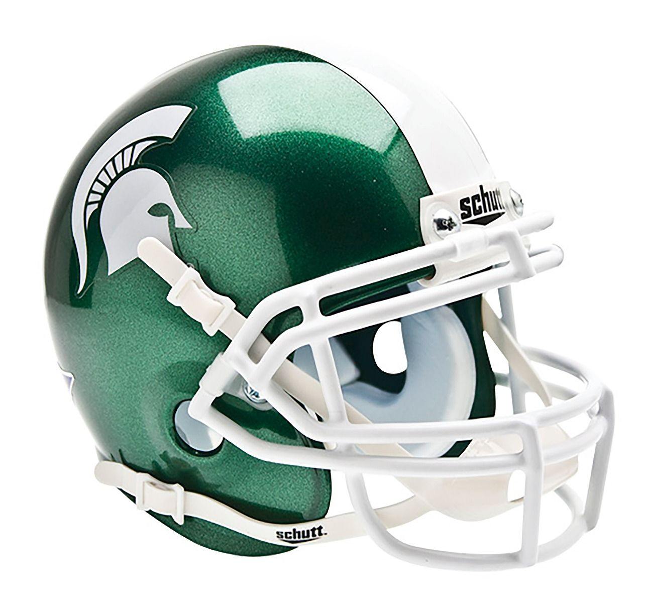 Michigan State Spartans College Football Collectible Schutt Mini Helmet - Picture Inside - Fanz Collectibles