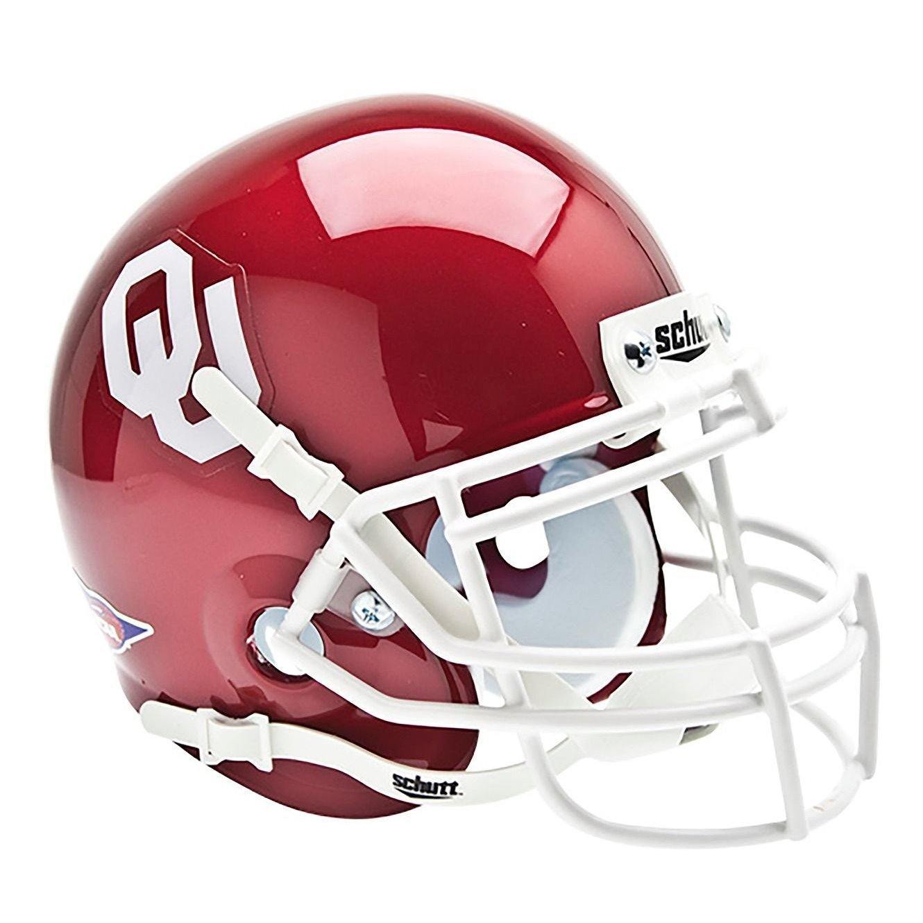 Oklahoma Sooners College Football Collectible Schutt Mini Helmet - Picture Inside - FANZ Collectibles - Fanz Collectibles
