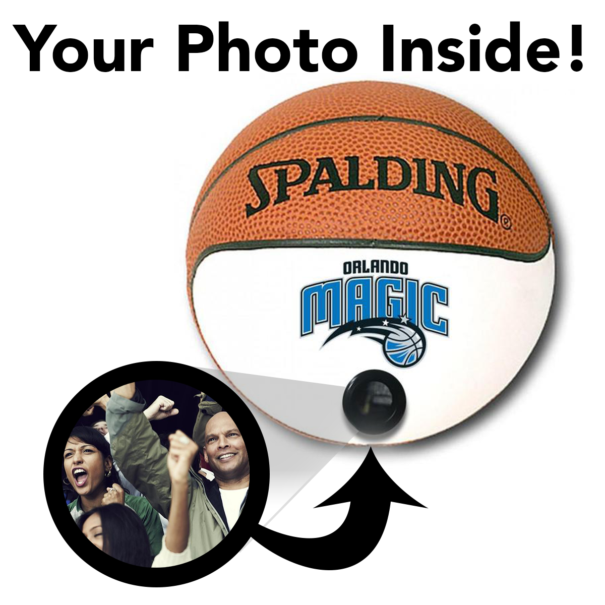 Magic NBA Collectible Miniature Basketball - Picture Inside - FANZ Collectibles - Fanz Collectibles