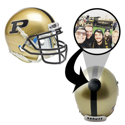 Purdue Boilermakers College Football Collectible Schutt Mini Helmet - Picture Inside - FANZ Collectibles