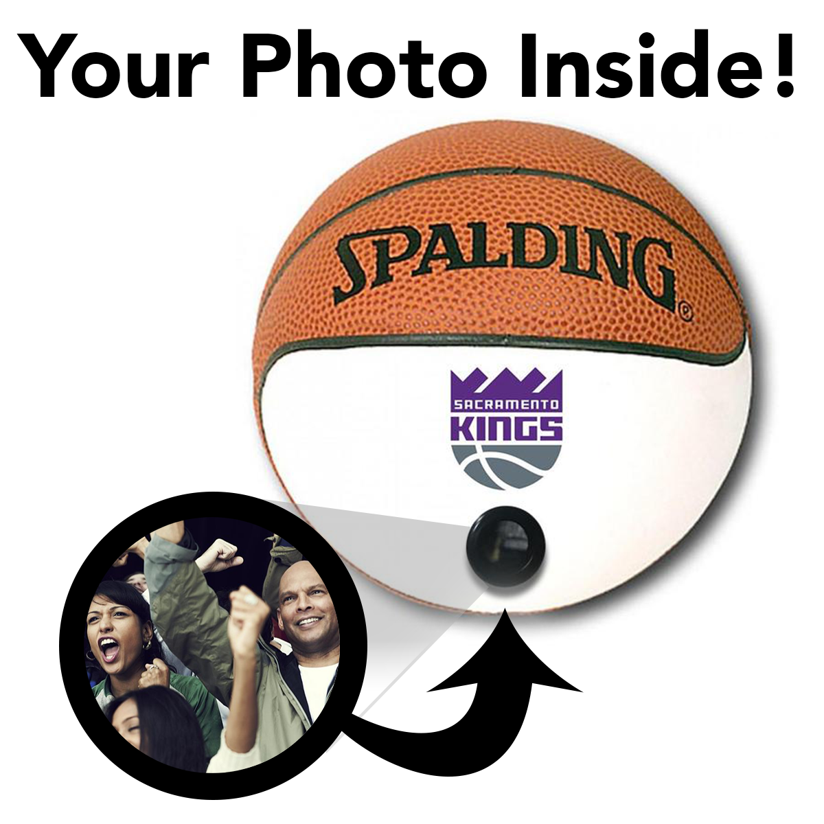 Kings NBA Collectible Miniature Basketball - Picture Inside - FANZ Collectibles - Fanz Collectibles