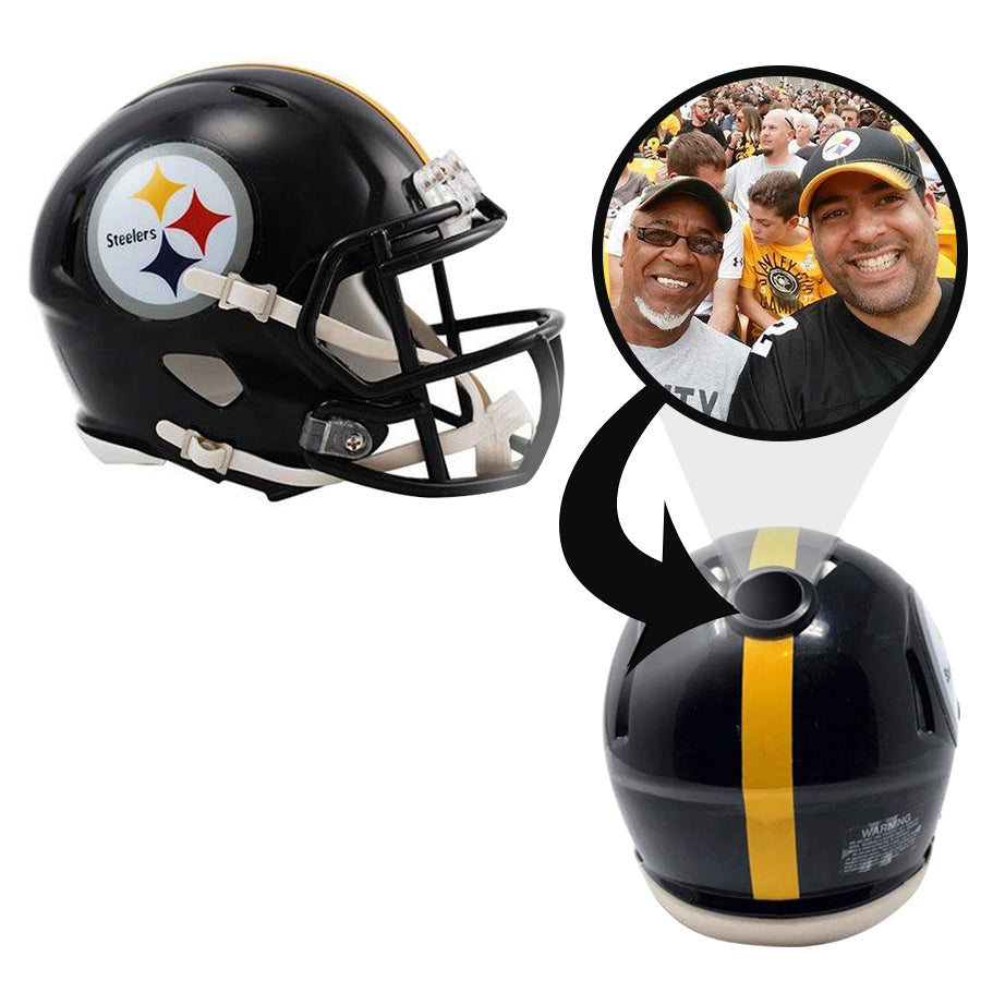 Pittsburgh Steelers NFL Collectible Mini Helmet - Picture Inside - FANZ Collectibles