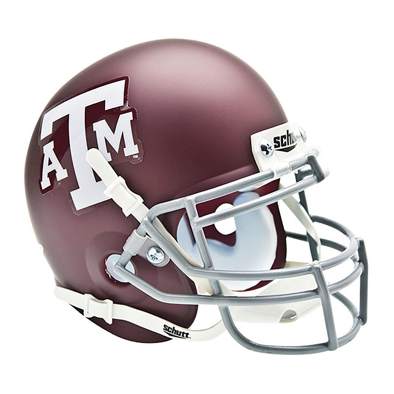 Texas A&M Aggies College Football Collectible Schutt Mini Helmet - Picture Inside - FANZ Collectibles - Fanz Collectibles