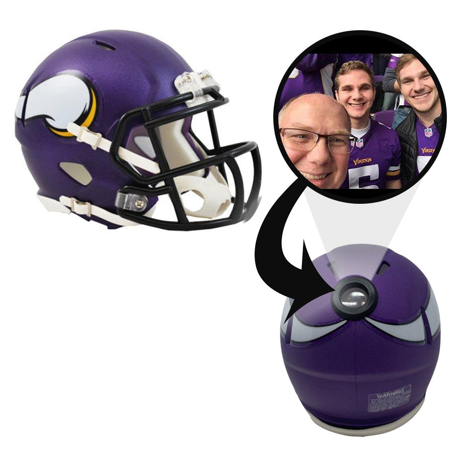 Minnesota Vikings NFL Collectible Mini Helmet - Picture Inside - FANZ Collectibles